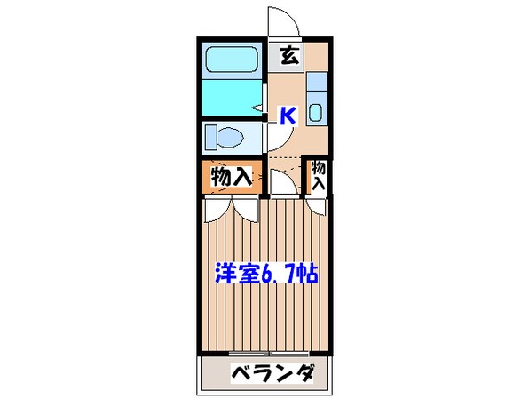 リバ－サイドハイツの物件間取画像